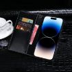 Ulefone Note 14 Crocodile Texture Leather Case - Black - 2