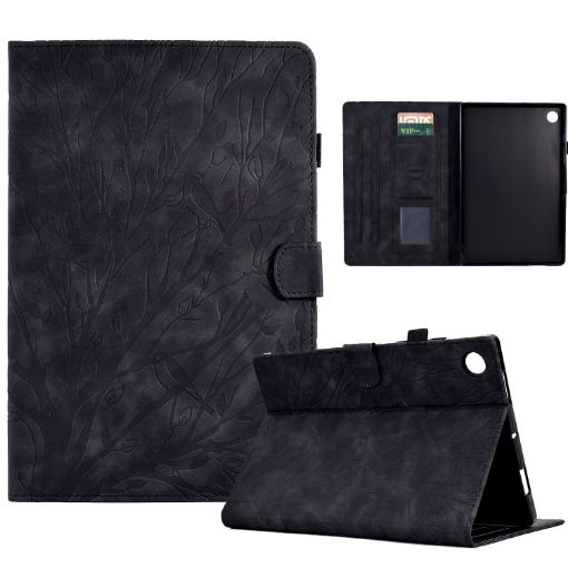 Samsung Galaxy Tab A8 10.5 2021 PU Case with Wake/Sleep - Black - 1