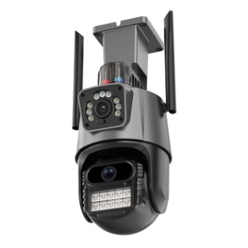 QX81 Humanoid AI Alarm WIFI Dual 2MP IP Camera - EU Plug - 1