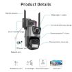QX81 AI Alarm WIFI Dual 2MP IP Camera, UK Plug, Humanoid Recognition - 3