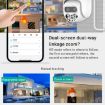 QX82 400W Dual Screen Dual Channel IP Camera, EU Plug, Synchronous Monitoring - 5