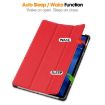Xiaomi Redmi Pad 2 Red Leather Tablet Case - 3-Fold Holder Cover - 5