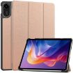 Xiaomi Redmi Pad 2 Rose Gold Leather Tablet Case - 3-Fold Holder - 1