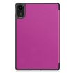 Xiaomi Redmi Pad 2 Purple Leather Tablet Case - 3-Fold Holder Cover - 3