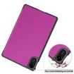 Xiaomi Redmi Pad 2 Purple Leather Tablet Case - 3-Fold Holder Cover - 6