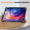 Xiaomi Redmi Pad 2 Purple Leather Tablet Case - 3-Fold Holder Cover - 9