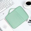 Green Cloth Texture Leather Bag for 9.7-11 Inch Laptop - Portable Case - 8