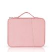 Pink Cloth Texture Leather Bag for 9.7-11 Inch Laptop - Portable Case - 1