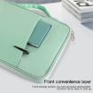 Pink Cloth Texture Leather Bag for 9.7-11 Inch Laptop - Portable Case - 4