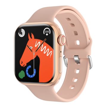 IW9 2.05" Smart Watch with Bluetooth Calls & Blood Oxygen, Rose Gold - 1