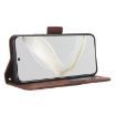 Huawei nova 11 Leather Phone Case - Brown, Card Slots, Calf Texture - 6