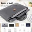 Universal 13-14 Inch Brown Elastic Thread Button Laptop Inner Bag - 5
