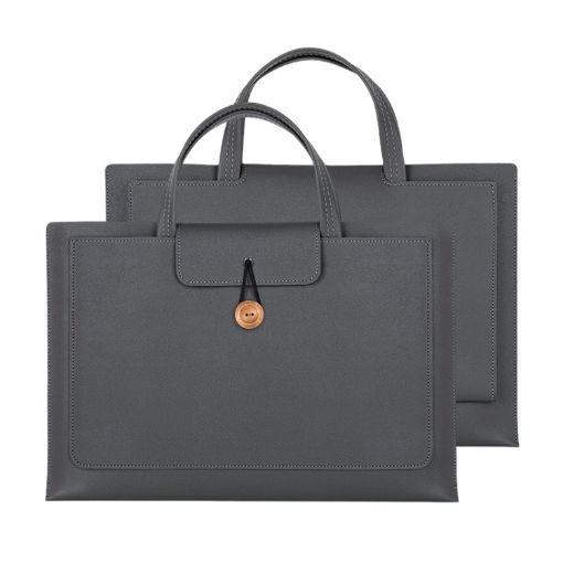 Universal 13-14" Elastic Thread Button Laptop Bag - Dark Grey - 1