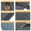 Universal 13-14" Elastic Thread Button Laptop Bag - Dark Grey - 7