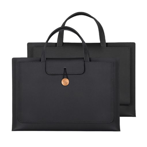 Universal 13-14 Inch Elastic Laptop Inner Bag - Black, Portable & Secure - 1