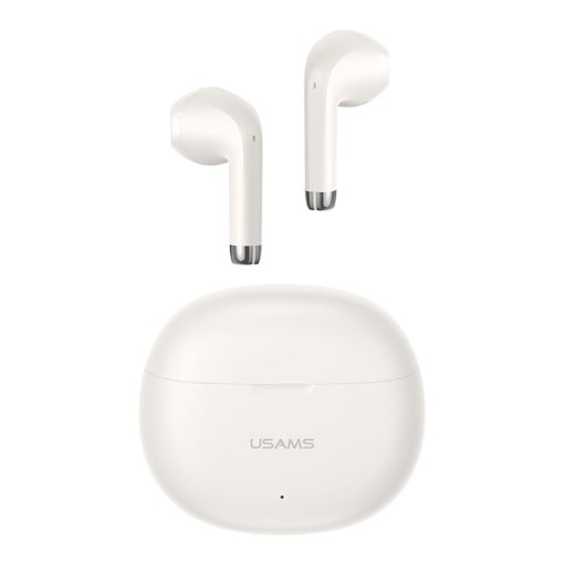 USAMS YO17 TWS Half In-Ear Wireless Bluetooth Earphone Beige - 1