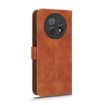 Huawei Enjoy 60X Brown Magnetic Flip Leather Phone Case Skin Feel - 3