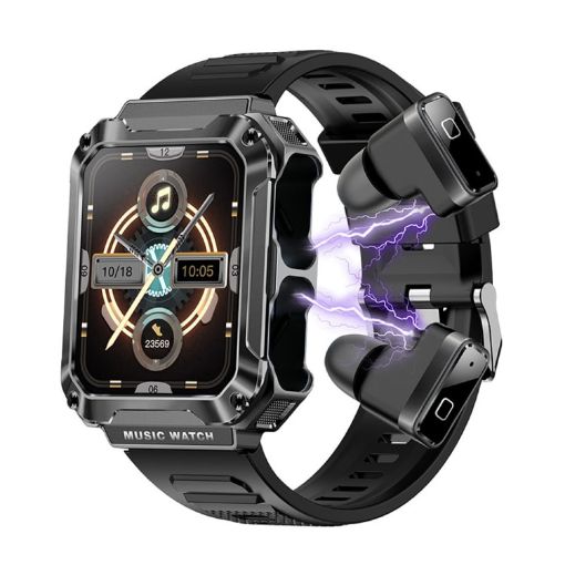 OVISEN T93 Smart Watch & Bluetooth Headset, 1.96" IPS, Blood Oxygen Monitor - 1
