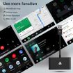 USB + USB-C Wired to Wireless Carplay Adapter for Android - Black - 6