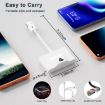 USB + USB-C Wired to Wireless Carplay Adapter for Android (White) - 6