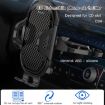 Yesido C84 360 Rotating CD Port Car Phone Holder - Black - 3