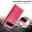 Google Pixel 10 Pro XL Red Leather Flip Case - LC.IMEEKE Calf Texture - 7