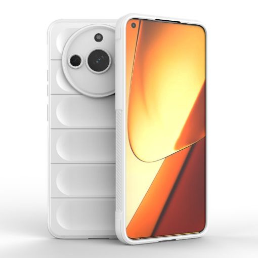Realme 11 5G Magic Shield TPU + Flannel Phone Case - White - 1