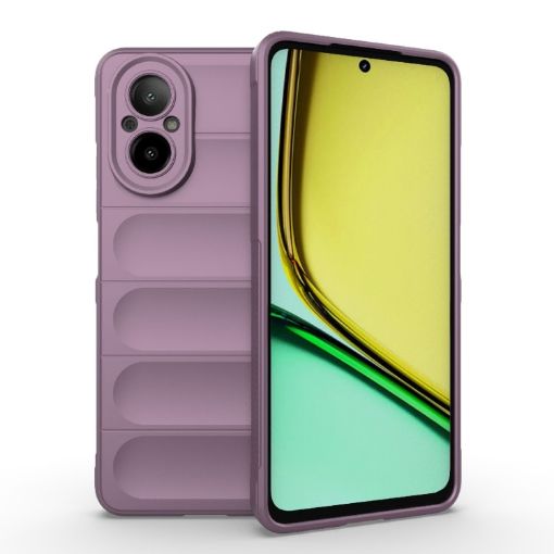 Realme C67 4G Global Magic Shield TPU Flannel Phone Case Purple - 1