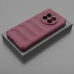 Realme 12+ 5G Wine Red Magic Shield TPU Flannel Phone Case - 2