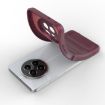 Realme 12 5G Global Magic Shield Wine Red TPU + Flannel Case - 5