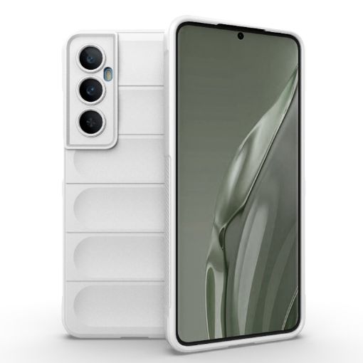 Realme C65 4G Global Magic Shield TPU + Flannel Case - White - 1
