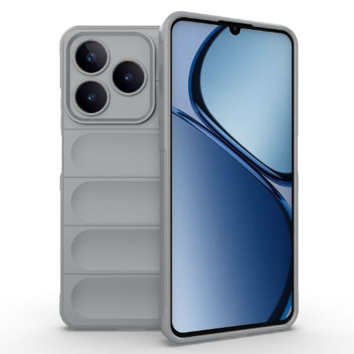 Realme C61 4G Global Magic Shield TPU Flannel Phone Case Grey - 1