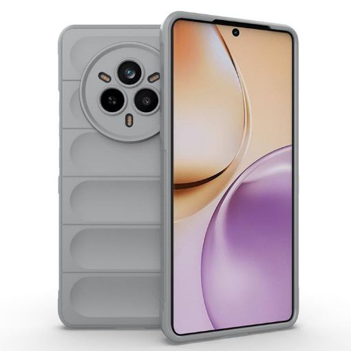 Realme 14 Pro 5G Global Magic Shield TPU Flannel Phone Case Grey - 1