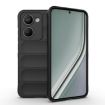 Realme P3 Ultra 5G Magic Shield TPU + Flannel Phone Case Black - 1