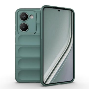 Realme P3 Ultra 5G Magic Shield TPU Flannel Case - Dark Green India - 1