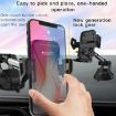 Yesido C40 Car Phone Holder, Foldable 360 Rotation, Automatic Clip, Black - 7
