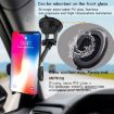 Yesido C40 Car Phone Holder, Foldable 360 Rotation, Automatic Clip, Black - 9