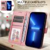 OPPO Reno13/Reno14 Rose Gold Calf Texture Flip Leather Phone Case - 3