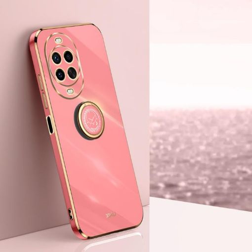 Huawei Nova 14 Pro XINLI 6D Electroplate TPU Case with Ring Holder Red - 1