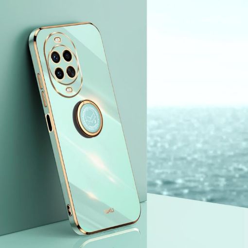 Huawei Nova 14 Ultra Mint Green 6D TPU Case with Ring Holder - 1