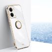 Realme Neo7X XINLI 6D Electroplate TPU Case with Ring Holder - White - 1