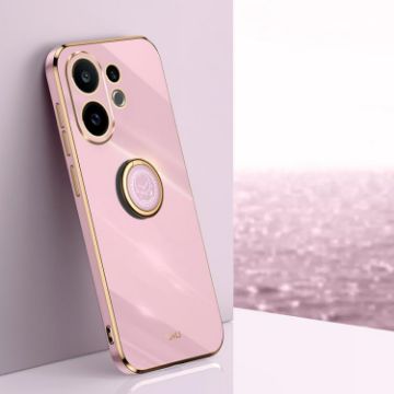 Vivo S30 5G XINLI 6D Electroplate TPU Case with Ring Holder - Purple - 1