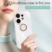 Vivo S30 5G XINLI 6D Electroplate TPU Case with Ring Holder - White - 2