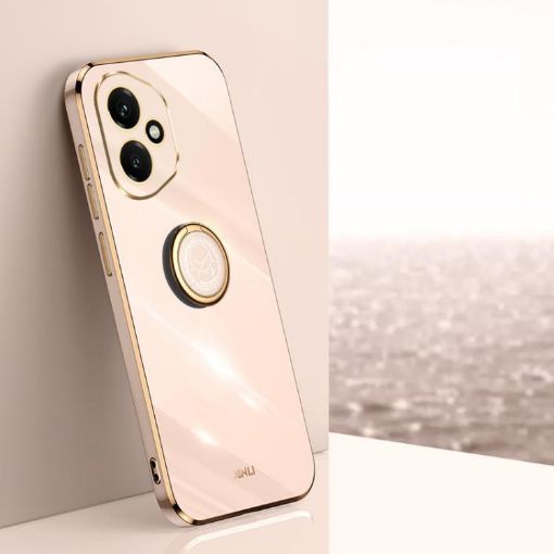 For Honor 400 Global Pink TPU Phone Case with Ring Holder 156.5mm 6D - 1