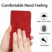 Xiaomi 14 Ultra Red Butterfly Embossed Flip Leather Phone Case - 6