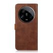 Xiaomi 14 Ultra KHAZNEH Brown Cowhide Flip Leather Phone Case - 4