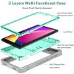 TCL Tab 8 LE Shockproof Silicone Hybrid PC Case with Holder Mint/Grey - 3