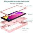 TCL Tab 8 LE Shockproof Silicone Hybrid Tablet Case with Holder - Rose Gold - 3