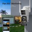 ESCAM PT210 Dual Lens 2x3MP WiFi Camera with Two-way Voice & Motion Detection - 7