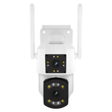 ESCAM PT210 Dual Lens WiFi Camera 2x3MP, Two-way Voice, Motion Detection - 1